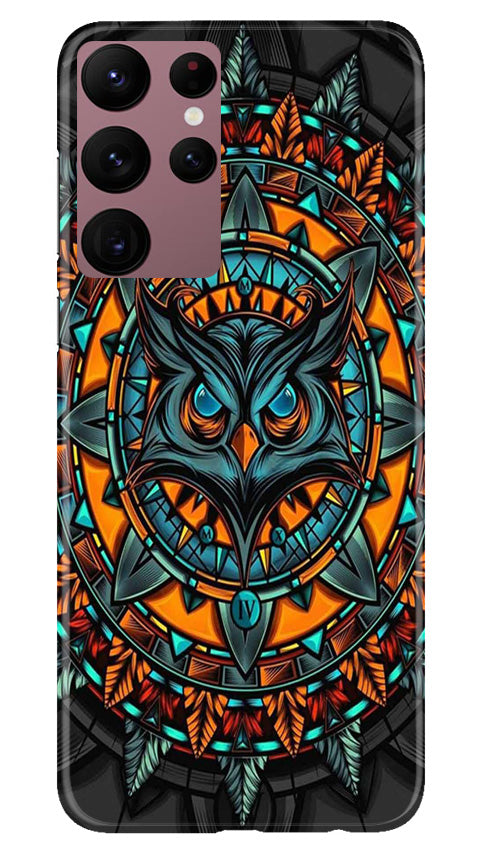 Owl Mobile Back Case for Samsung Galaxy S22 Ultra (Design - 319)