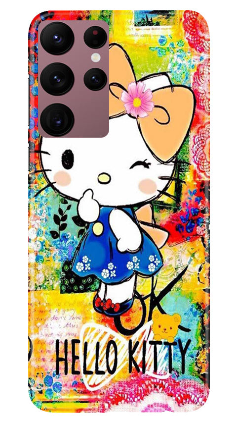 Hello Kitty Mobile Back Case for Samsung Galaxy S22 Ultra (Design - 321)