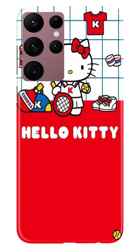 Hello Kitty Mobile Back Case for Samsung Galaxy S22 Ultra (Design - 322)