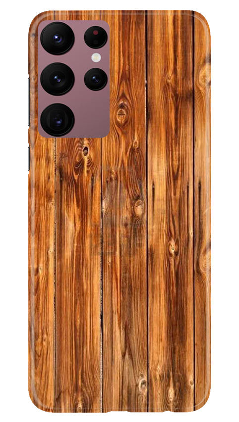 Wooden Texture Mobile Back Case for Samsung Galaxy S22 Ultra (Design - 335)