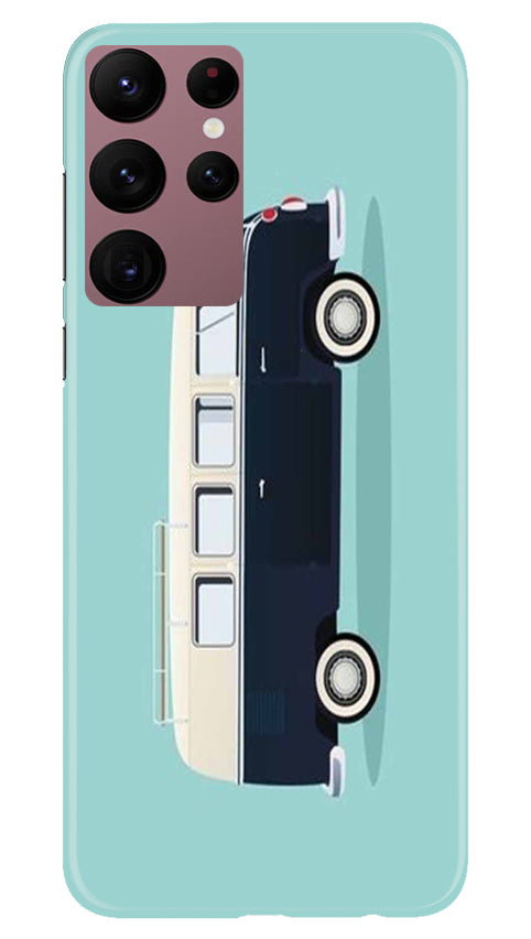 Travel Bus Mobile Back Case for Samsung Galaxy S22 Ultra (Design - 338)