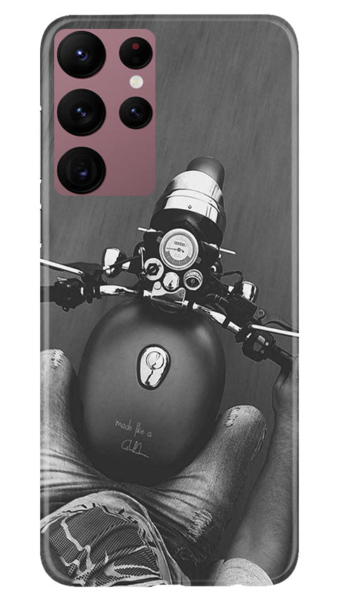 Royal Enfield Mobile Back Case for Samsung Galaxy S22 Ultra (Design - 341)