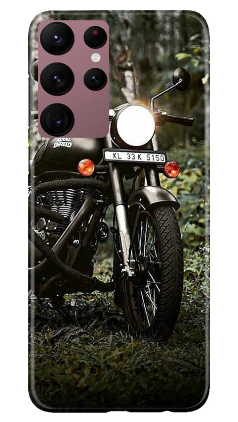 Royal Enfield Mobile Back Case for Samsung Galaxy S22 Ultra (Design - 343)