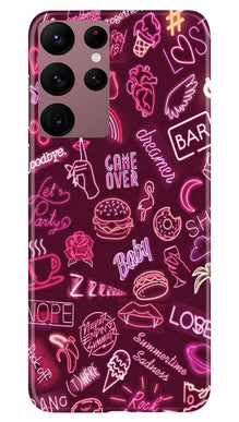 Party Theme Mobile Back Case for Samsung Galaxy S22 Ultra (Design - 350)