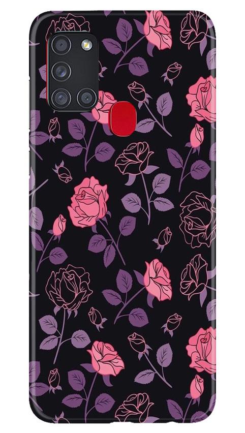 Rose Pattern Case for Samsung Galaxy A21s