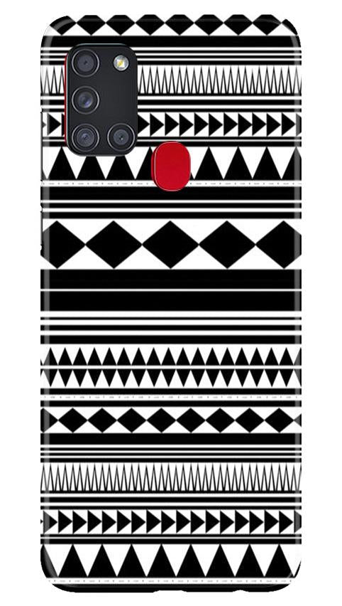 Black white Pattern Case for Samsung Galaxy A21s