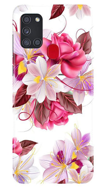 Beautiful flowers Mobile Back Case for Samsung Galaxy A21s (Design - 23)