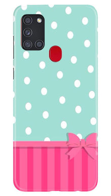 Gift Wrap Mobile Back Case for Samsung Galaxy A21s (Design - 30)