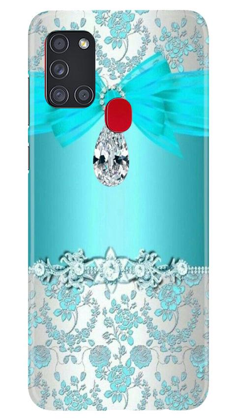 Shinny Blue Background Case for Samsung Galaxy A21s