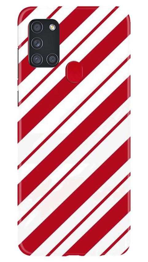 Red White Case for Samsung Galaxy A21s