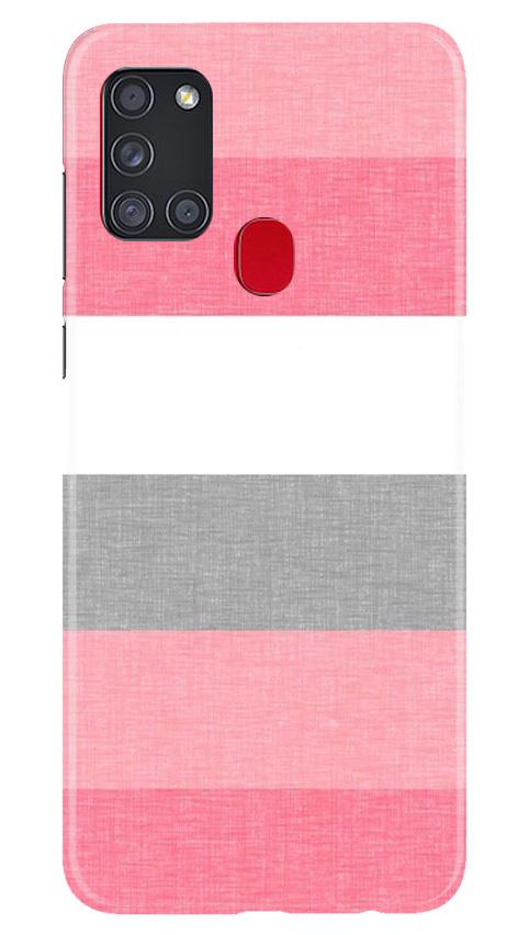 Pink white pattern Case for Samsung Galaxy A21s