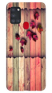 Wooden look2 Mobile Back Case for Samsung Galaxy A21s (Design - 56)