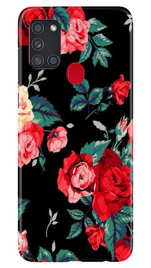 Red Rose2 Mobile Back Case for Samsung Galaxy A21s (Design - 81)