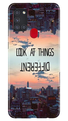 Look at things different Mobile Back Case for Samsung Galaxy A21s (Design - 99)