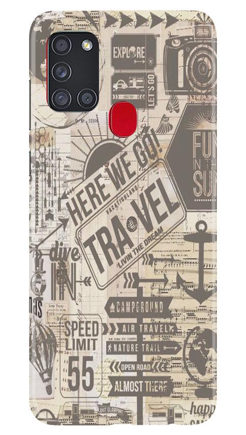 Travel Case for Samsung Galaxy A21s  (Design - 104)