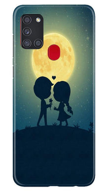 Love Couple Mobile Back Case for Samsung Galaxy A21s  (Design - 109)