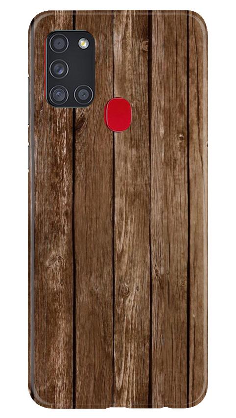 Wooden Look Case for Samsung Galaxy A21s  (Design - 112)