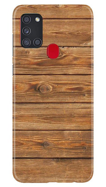 Wooden Look Mobile Back Case for Samsung Galaxy A21s  (Design - 113)