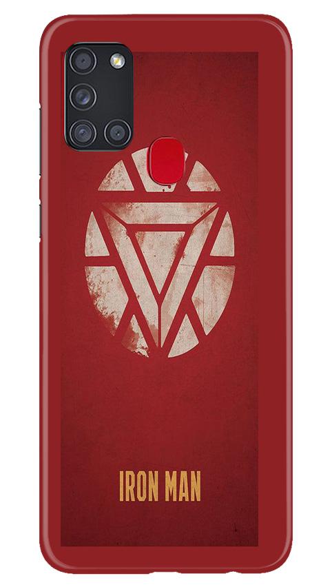 Iron Man Superhero Case for Samsung Galaxy A21s  (Design - 115)