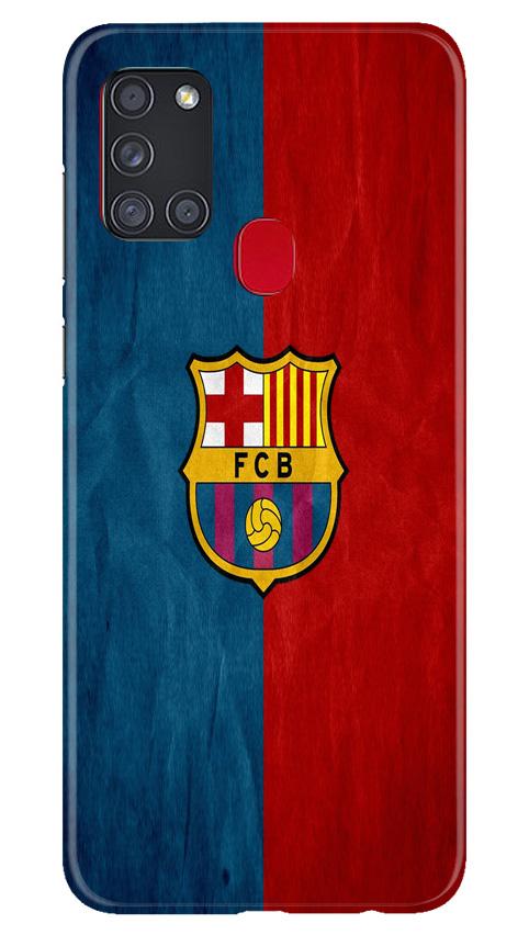 FCB Football Case for Samsung Galaxy A21s  (Design - 123)