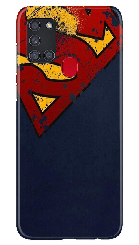 Superman Superhero Case for Samsung Galaxy A21s  (Design - 125)