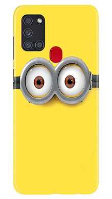 Minions Mobile Back Case for Samsung Galaxy A21s  (Design - 128)