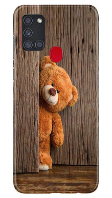 Cute Beer Mobile Back Case for Samsung Galaxy A21s  (Design - 129)