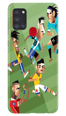 Football Mobile Back Case for Samsung Galaxy A21s  (Design - 166)