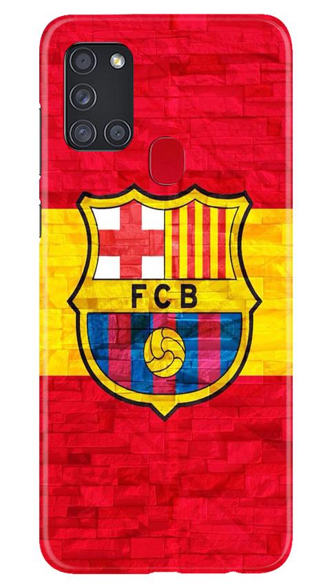 FCB Football Case for Samsung Galaxy A21s  (Design - 174)