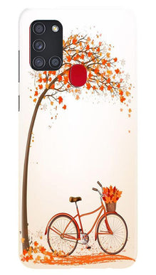 Bicycle Mobile Back Case for Samsung Galaxy A21s (Design - 192)