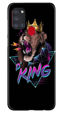 Lion King Mobile Back Case for Samsung Galaxy A21s (Design - 219)