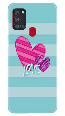 Love Mobile Back Case for Samsung Galaxy A21s (Design - 299)