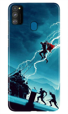 Thor Avengers Mobile Back Case for Samsung Galaxy M21 (Design - 243)