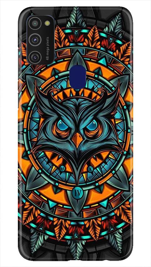 Owl Mobile Back Case for Samsung Galaxy M21   (Design - 360)