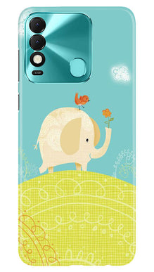 Elephant Painting Mobile Back Case for Tecno Spark 8 (Design - 46)