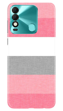 Pink white pattern Mobile Back Case for Tecno Spark 8 (Design - 55)