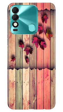 Wooden look2 Mobile Back Case for Tecno Spark 8 (Design - 56)