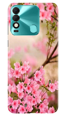 Pink flowers Mobile Back Case for Tecno Spark 8 (Design - 69)