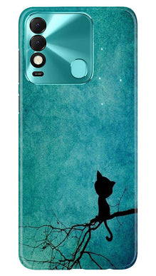 Moon cat Mobile Back Case for Tecno Spark 8 (Design - 70)