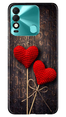 Red Hearts Mobile Back Case for Tecno Spark 8 (Design - 80)