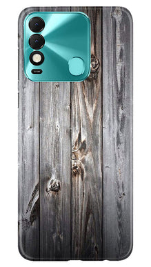 Wooden Look Mobile Back Case for Tecno Spark 8  (Design - 114)