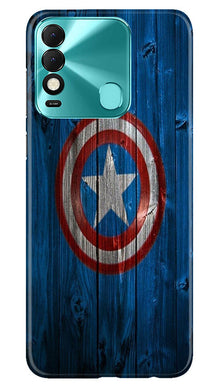 Captain America Superhero Mobile Back Case for Tecno Spark 8  (Design - 118)