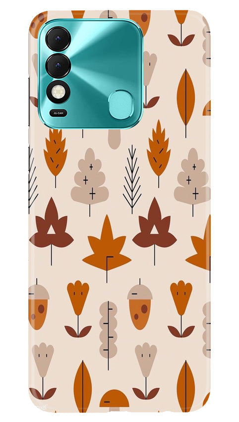 Leaf Pattern Art Case for Tecno Spark 8  (Design - 132)