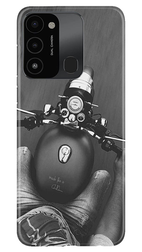 Royal Enfield Mobile Back Case for Tecno Spark 8C (Design - 341)