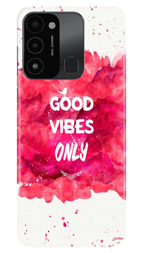 Good Vibes Only Mobile Back Case for Tecno Spark 8C (Design - 351)