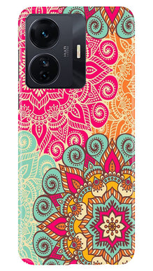 Rangoli art Mobile Back Case for Vivo IQOO Z6 5G (Design - 6)