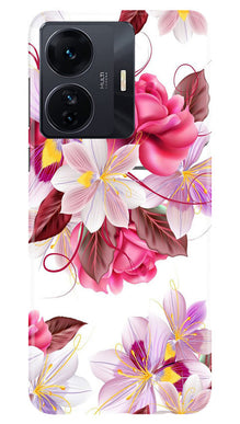 Beautiful flowers Mobile Back Case for Vivo IQOO Z6 5G (Design - 23)