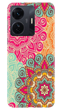 Rangoli art2 Mobile Back Case for Vivo IQOO Z6 5G (Design - 29)