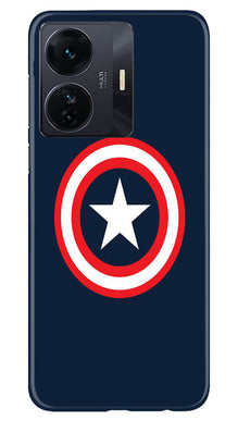 Captain America Mobile Back Case for Vivo IQOO Z6 5G (Design - 42)