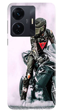 Biker Mobile Back Case for Vivo IQOO Z6 5G (Design - 342)